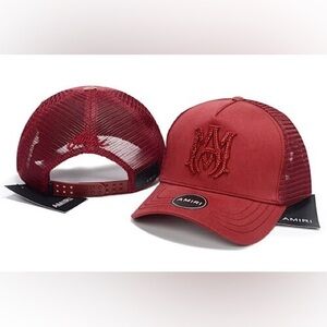 AMIRI Red Mesh Back Hat